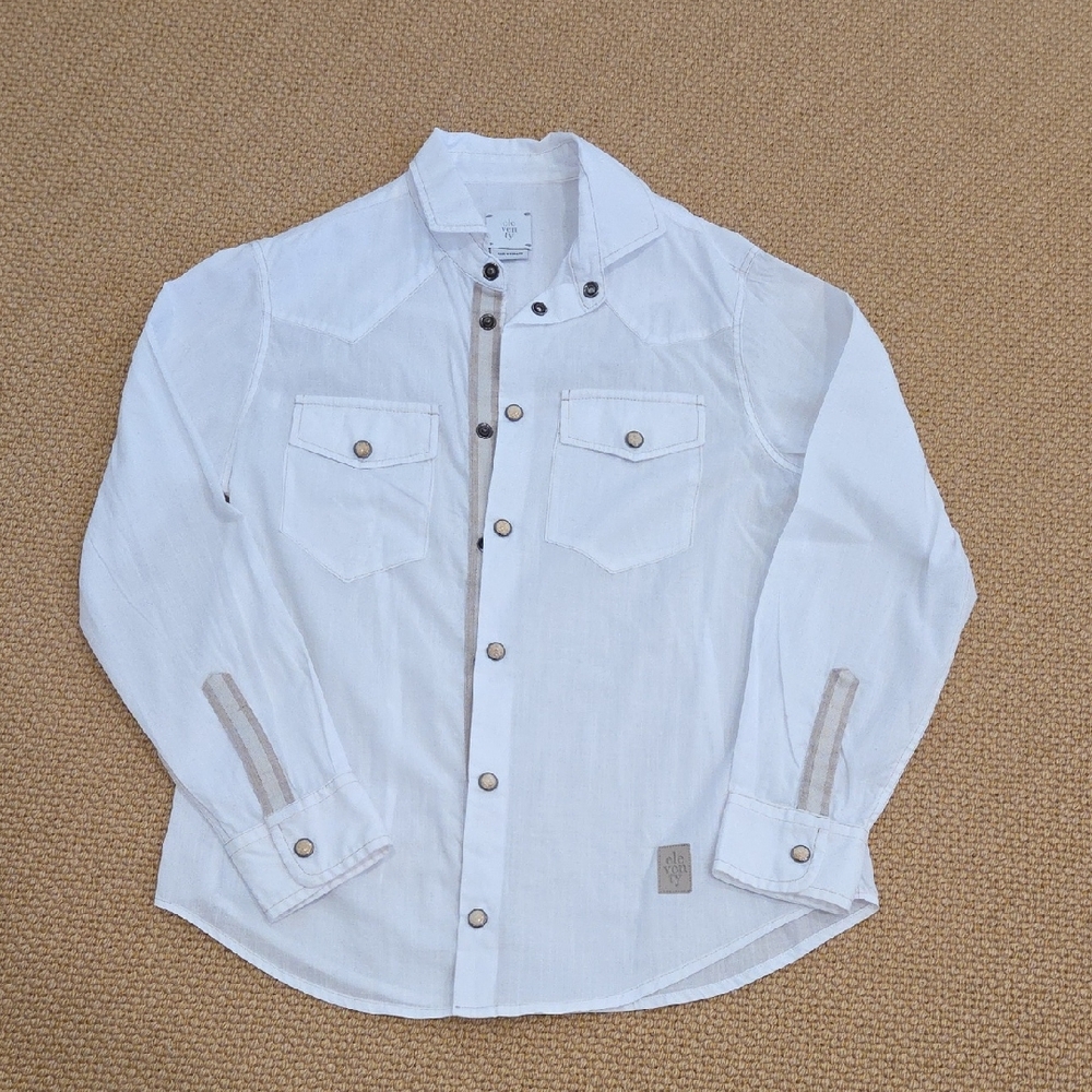 Eleventy White Kids Shirt